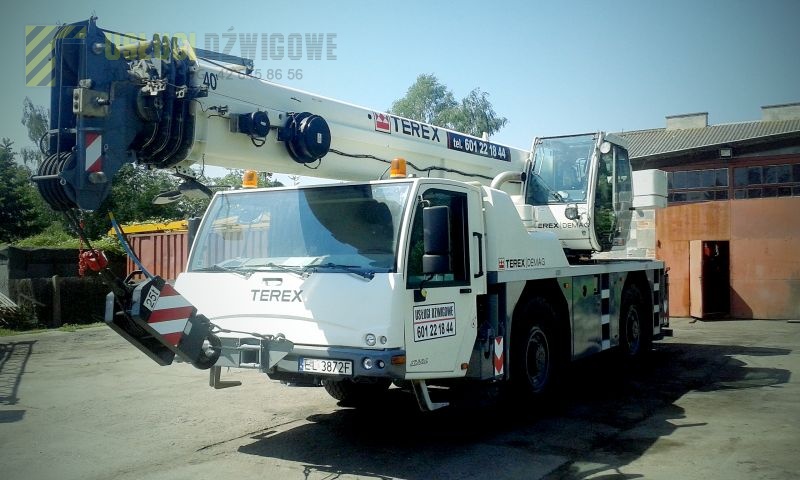 usługi dźwigiem terex 40 ton Tadeusz Róg